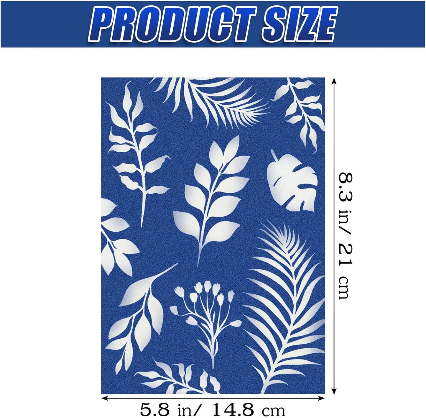 24-Sheet Cyanotype Sun Print Paper Kit with Acrylic Plate